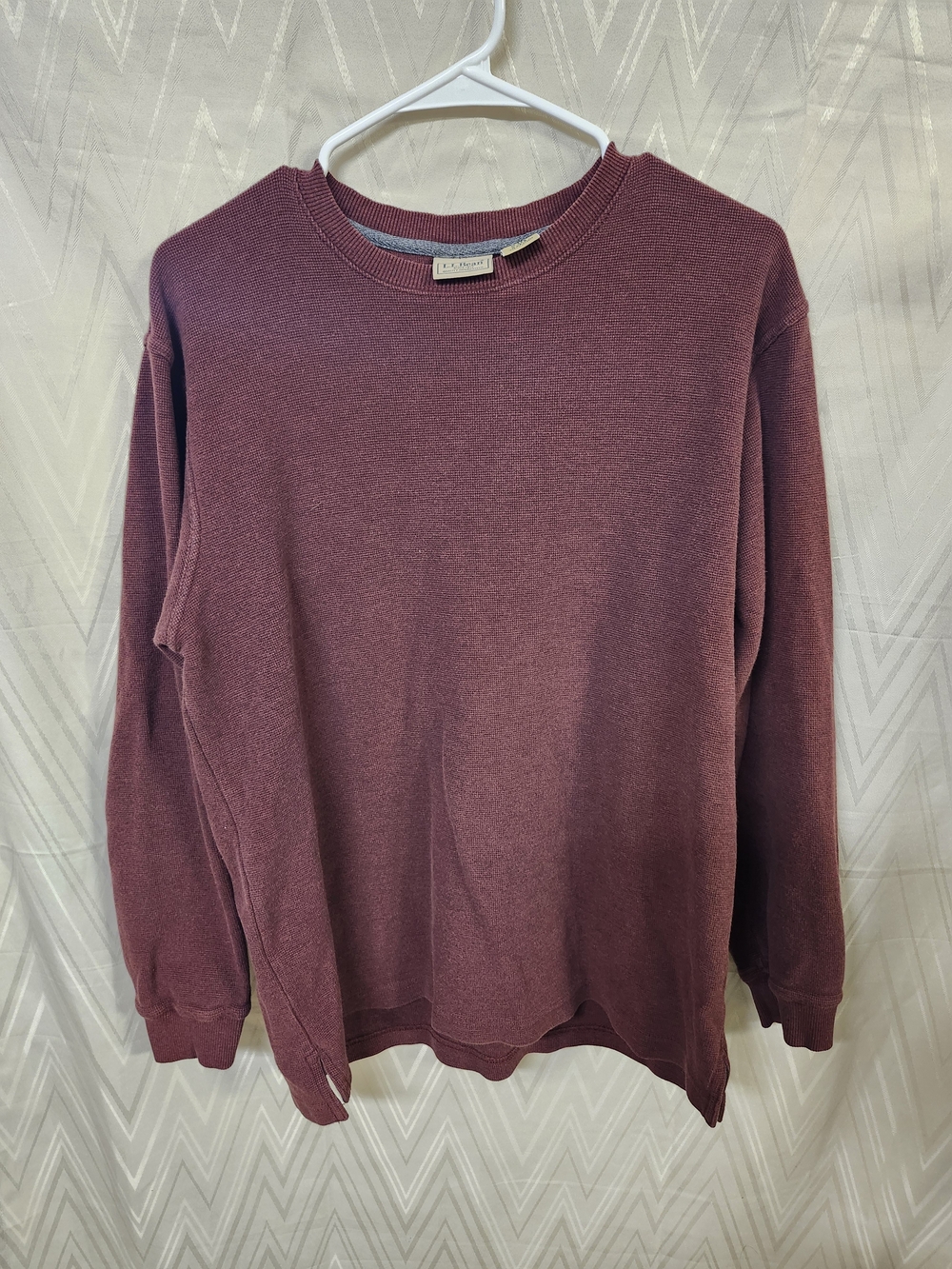 L.L. Bean Men's Crewneck Sweater - Burgundy